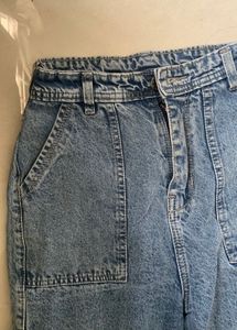 Denim Cargo Jeans