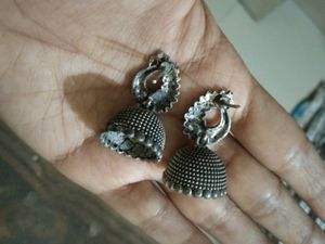 Silver Oxidised Earrings