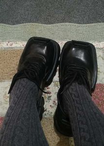 Chunky Gothic Platform Derby Shoes