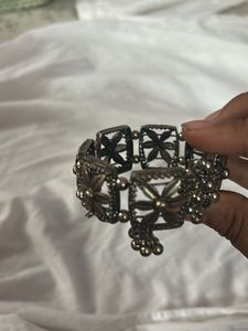 Silver Tone Adjustable Bracelet Set