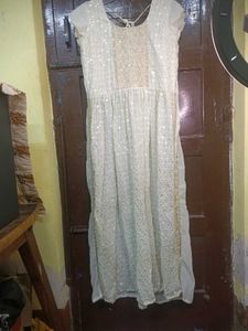 Elegant White Embroidered Dress