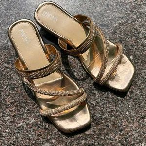 Gold Embellished Fera Sandals