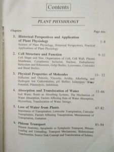 Plant Physiology And Biochemistry