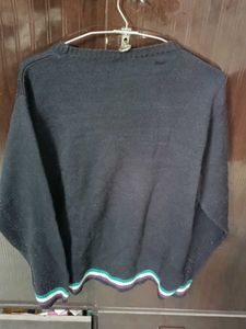 Stylish Striped Half Jacket with full sleeves swea