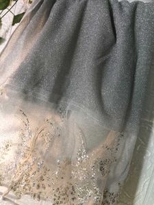 Silver Embellished Dupatta