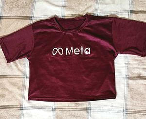 Maroon Crop Top