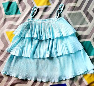 Cute Blue Tiered Top