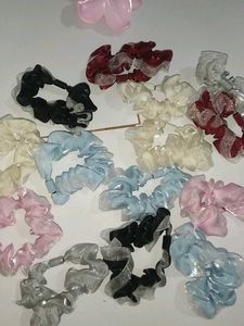 Beautiful Hair Scrunchies Set Of 5