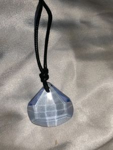 GDFIH Swarovski Element Marquise Shape Necklace w/ Black 18&#34; Cord Chain