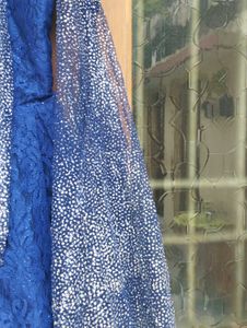 Stylish Blue Heavy Up-down Frock🌸