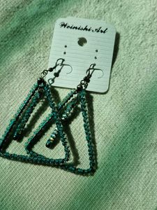 Triangle And Tassle Eaaring Combo