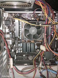 AMD Gigabyte Motherboard And Cabinet