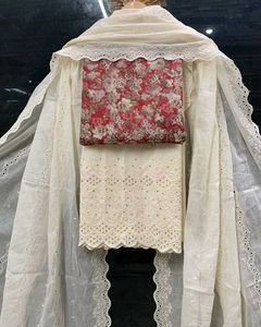 Floral Print Embroidered Salwar Kameez