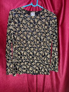 Stretchable Netted Floral Top