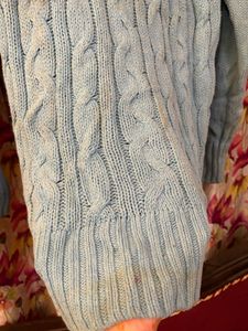 Cozy Blue Turtleneck Sweater