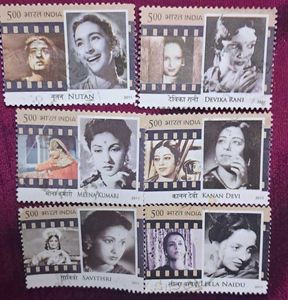 Set Of 6 Stamps: Yesteryears Actresses