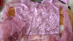 Beautiful Net Lehenga With Long Top