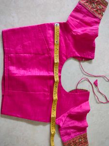 Pink Embroidered Saree