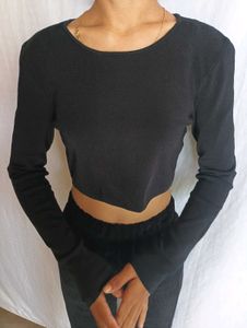 H&amp;M Black Long Sleeve Top