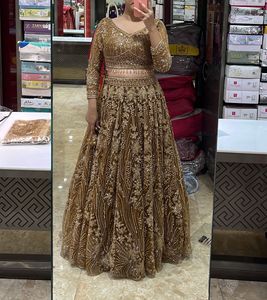 Gold Embroidered Lehenga