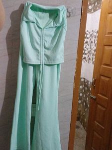 Mint Green Flare Lounge Pants
