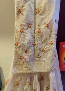 Elegant Embroidered Anarkali Dress With Dupatta