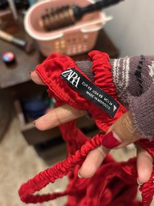 Zara Red Maxi Dress For Sale 🔥