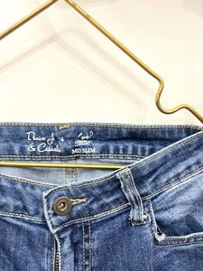 Straight Fit Mildly Distressed Jeans