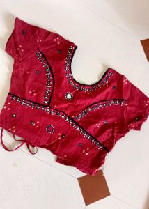 Navratri Bandhani Gamthi(Village) Handwork Choli