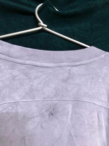 Sage Collective Large Purple Scuba Cozy T Shirt