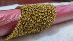 Mustered Beaded Bangle Set