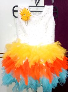 (1-2.5 Yr)Rainbow Frock for Babygirl