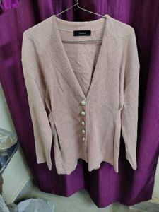 🔥Woolen blazer 😍 New Nude pink sweater overcoat