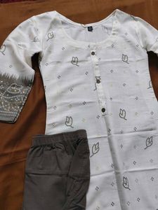 Elegant White Kurta Set