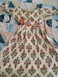 Floral Print Anarkali Kurta