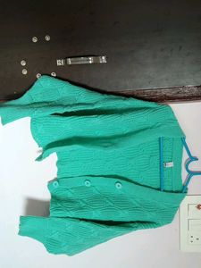 Mint Green Knit Cardigan