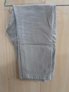 Casual Off White Trousers