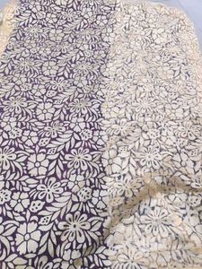 Beautiful Party Wear Velvet Pallu Saree