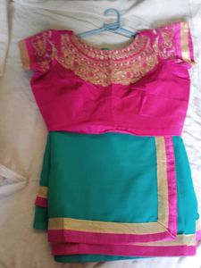 Lightweight Blue Sari