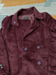 Burgundy Velvet Coat