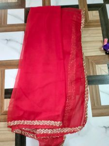 Violet Colour Beautiful Lehanga With Red Dupatta