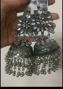Long Oxidised Jhumka New Collection