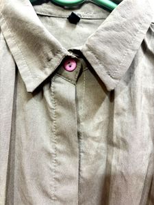 Women Green Crop Shirt
