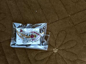 Floral Rhinestone Brooches