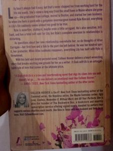 It Ends With Us - Colleen Hoover Fiction Novel