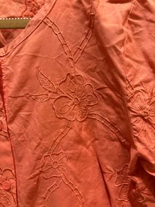 Beautiful Embroidered Crop Shirt