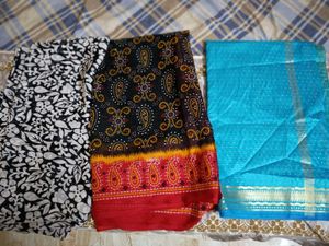 Set of 3 Vintage Indian Saris