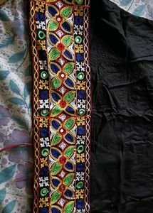 Black Work Short Kurta