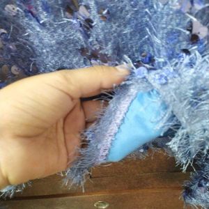 Blue Shimmer Party Top