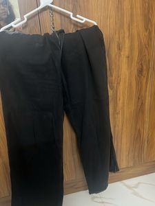 Black Austin wide cropped Denim-Zudio